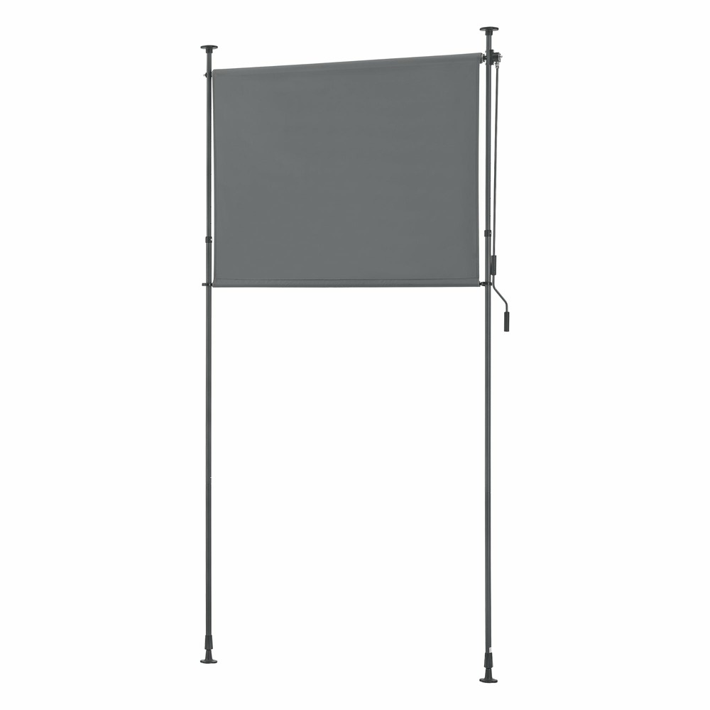 Store extérieur aux barres téléscopiques sans perçage 104 x 270 x 310 cm gris foncé