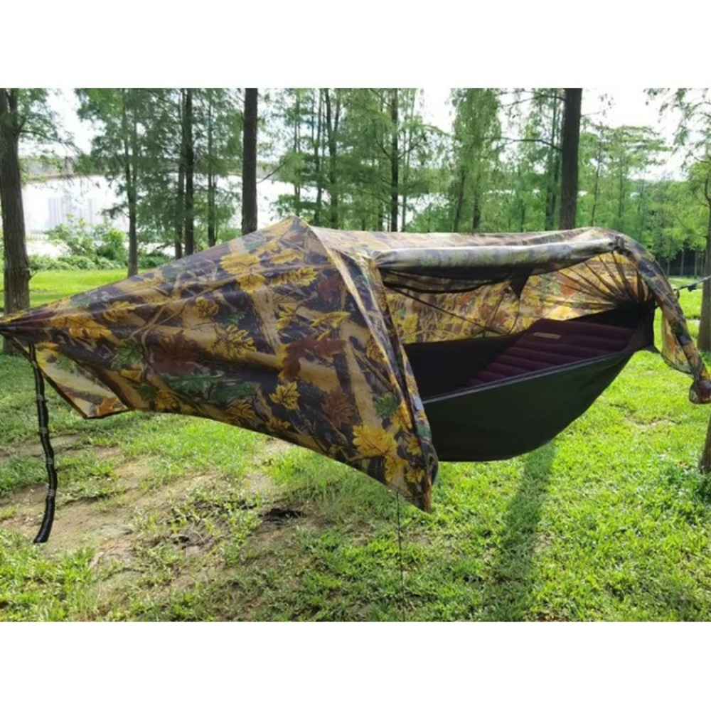 Hamac militaire tout-en-un avec moustiquaire et bâche imperméable