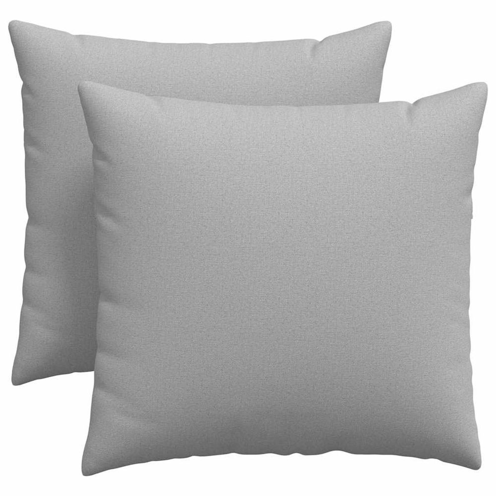 Coussins de canapé 2 pc tissu gris nuage 45 x 45 cm
