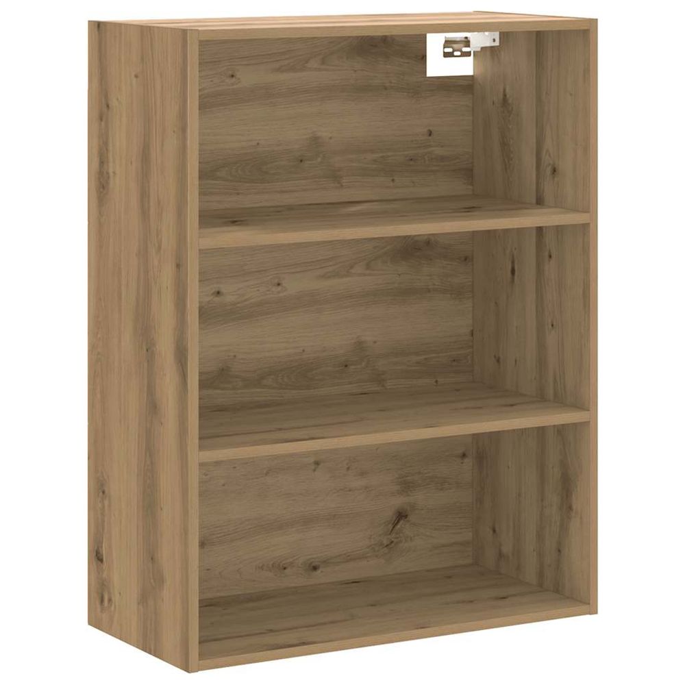 Armoire murale suspendue chêne artisanal 69,5x32,5x90 cm