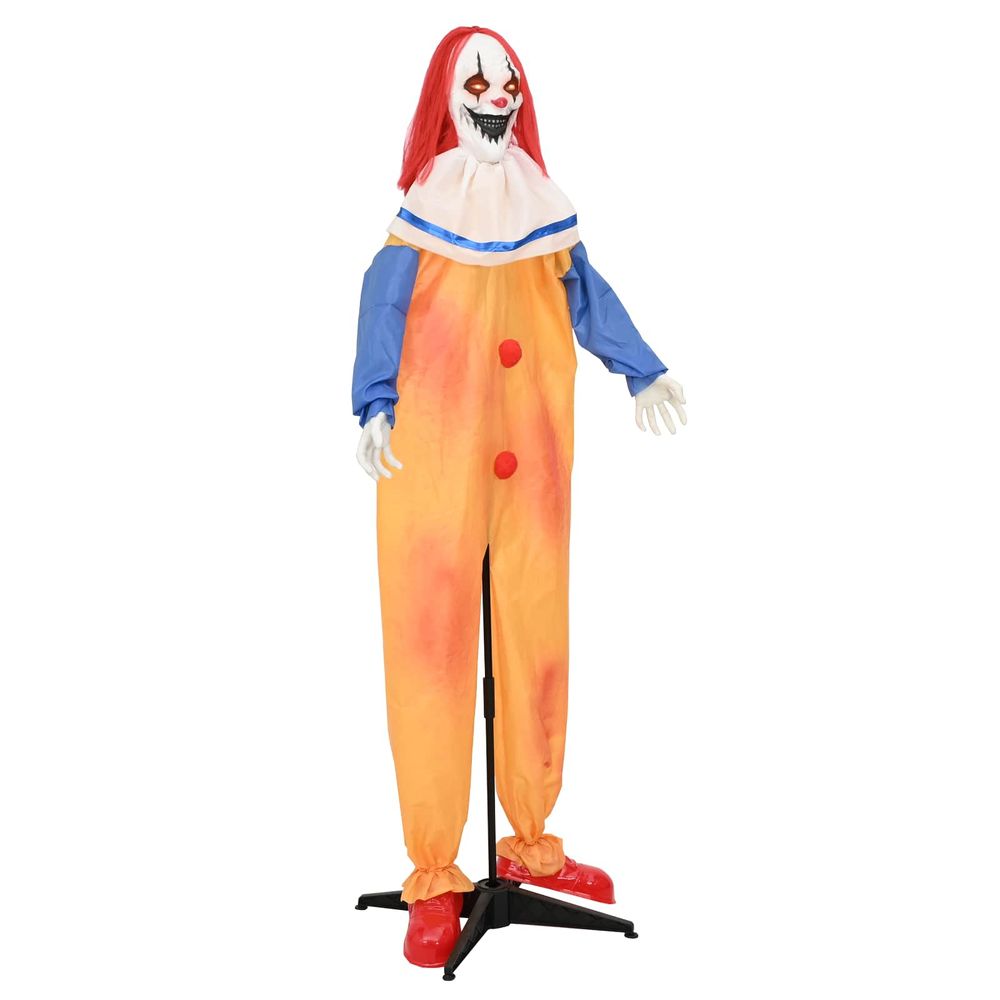 Clown effrayant d'halloween spooka jaune et bleu 126,5 x 180 cm