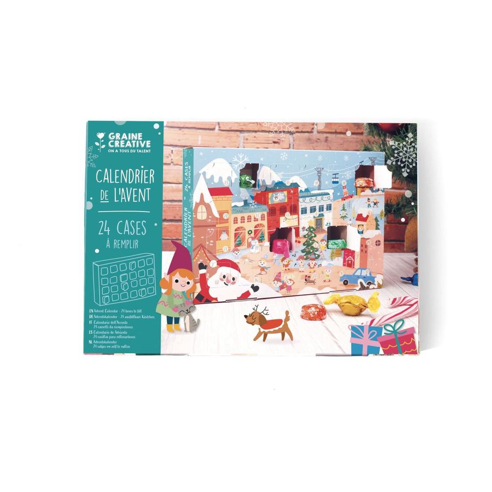 Calendrier de l avent 24 cases a remplir