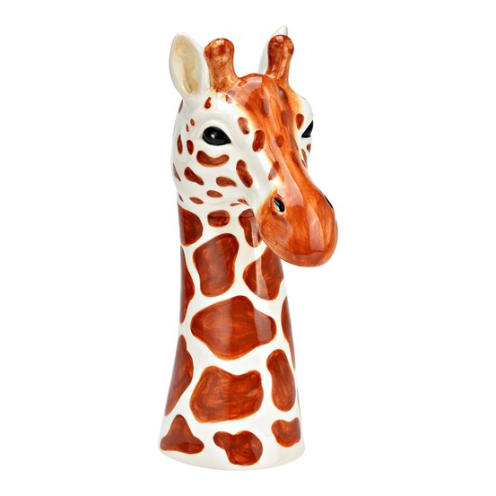 Vase tête de girafe en céramique