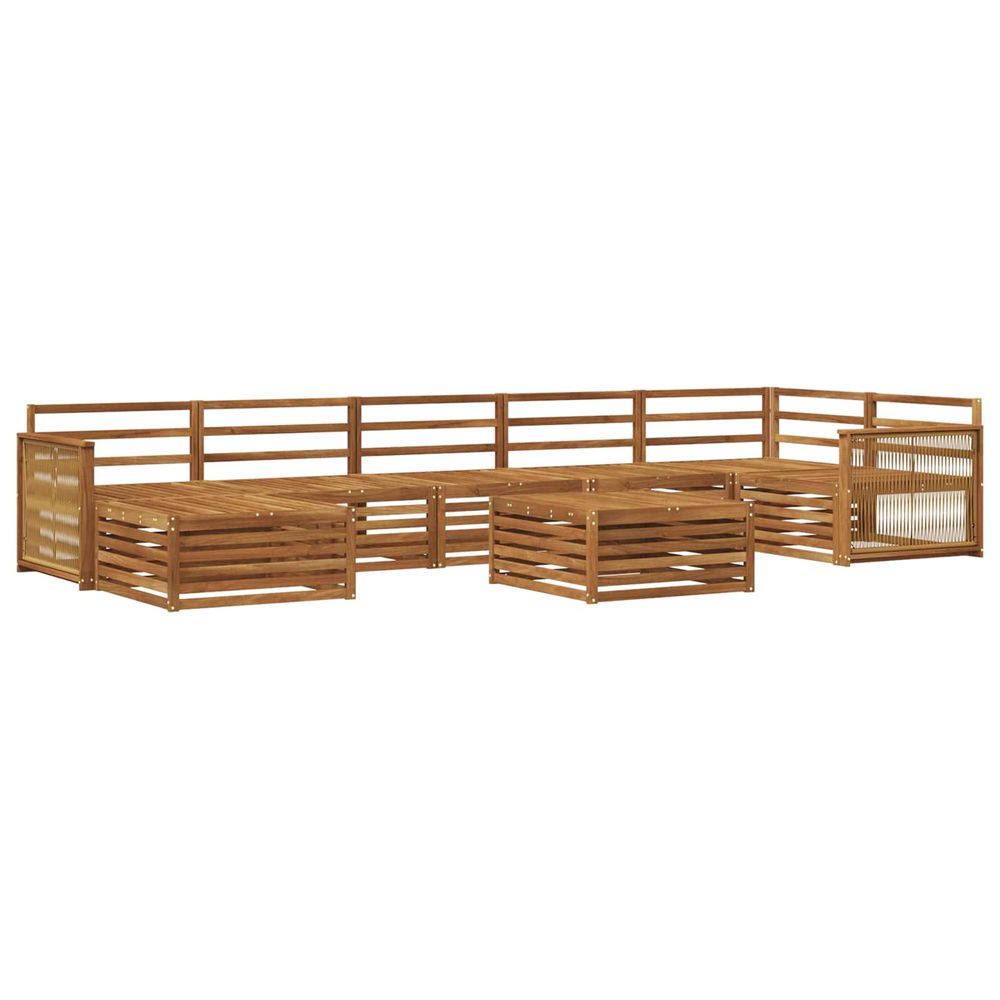 Ensemble de canapés d'extérieur 8 pc naturel
