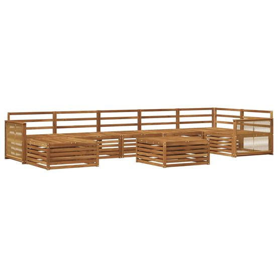 Ensemble de canapés d'extérieur 8 pc naturel