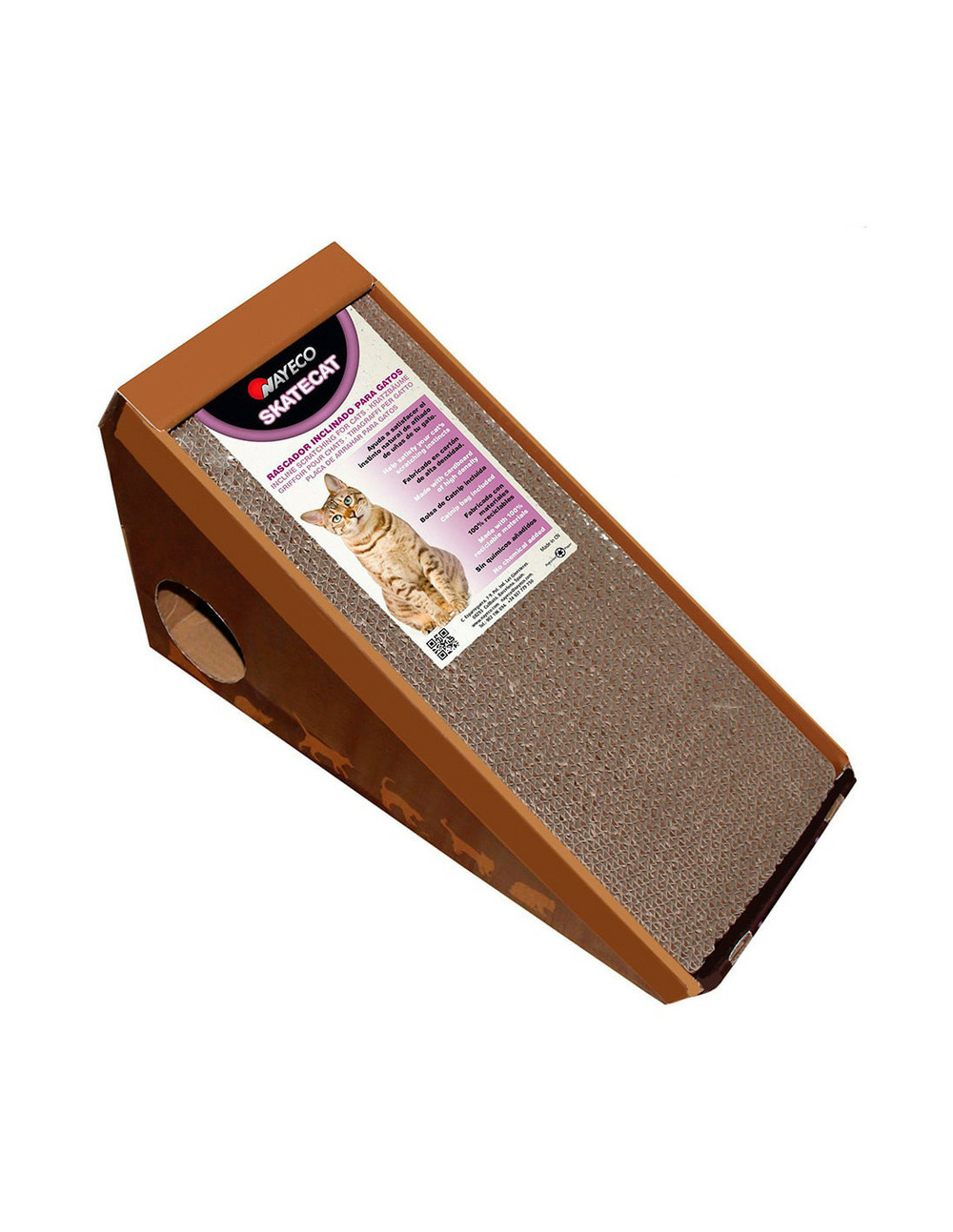 Grattoir chat skatecat 36x24x37cm nayeco
