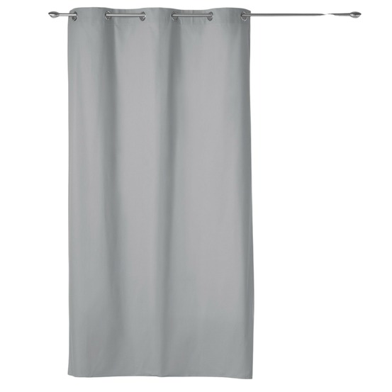 Rideau a oeillets en coton uni panama