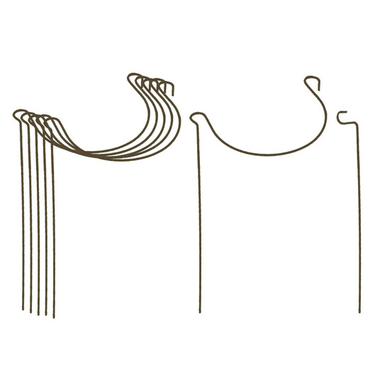 Support à plantes courbé en acier (lot de 6)