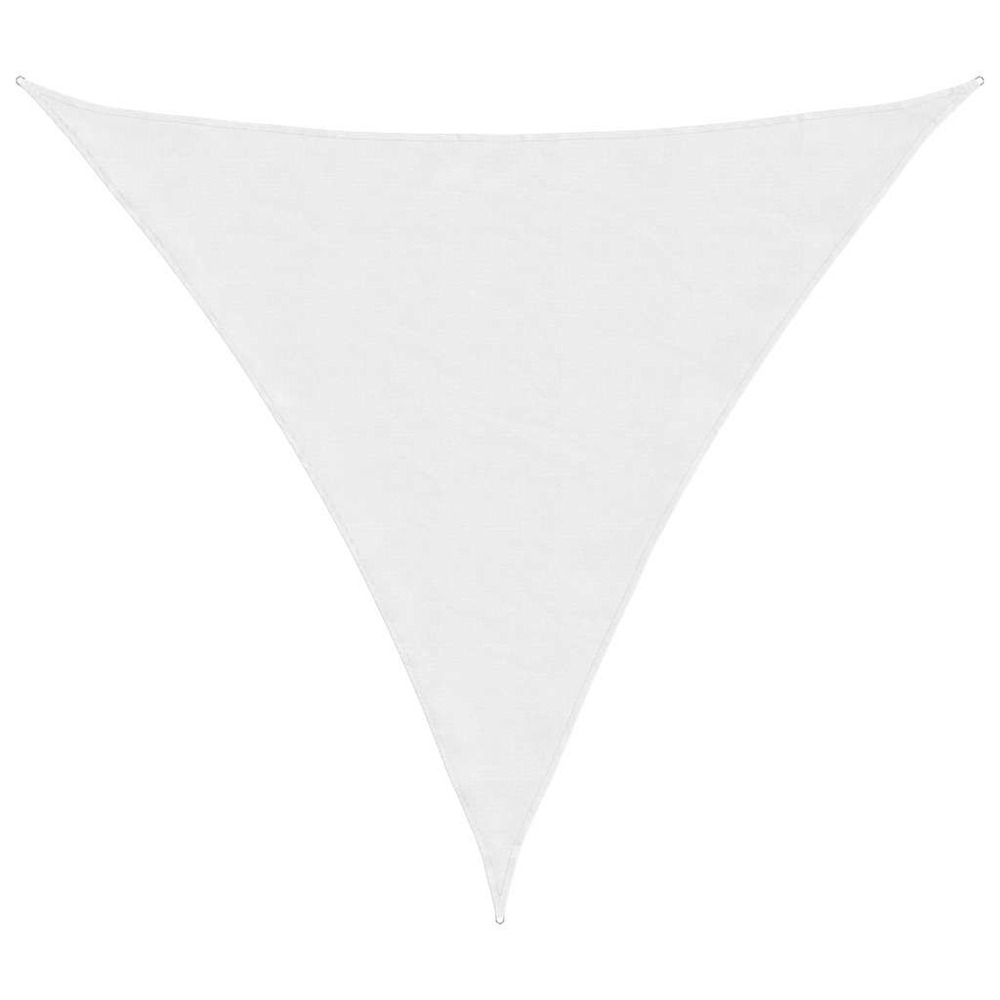 Voile de parasol tissu oxford triangulaire 6x6x6 m blanc