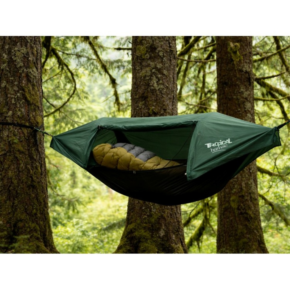 Hamac de survie avec moustiquaire et bâche anti-pluie intégrée