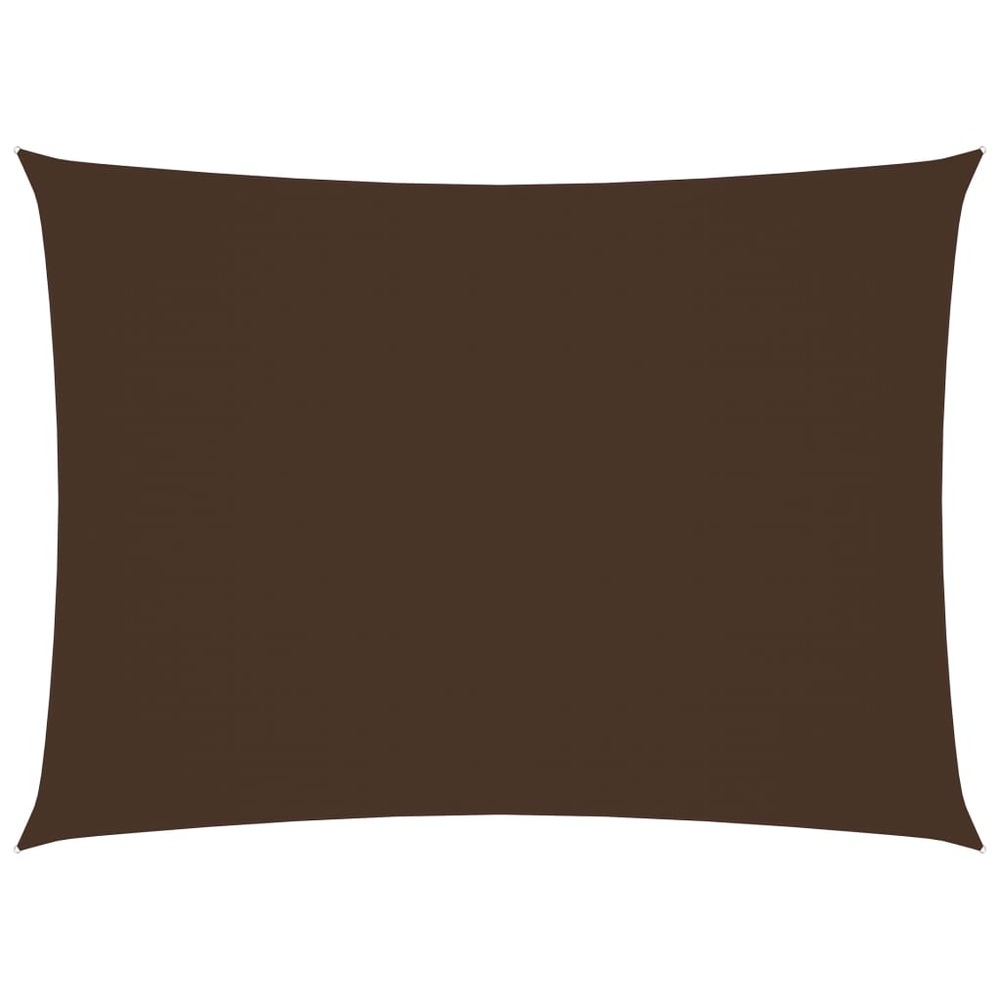 Voile toile d'ombrage parasol tissu oxford rectangulaire 2,5 x 3,5 m marron