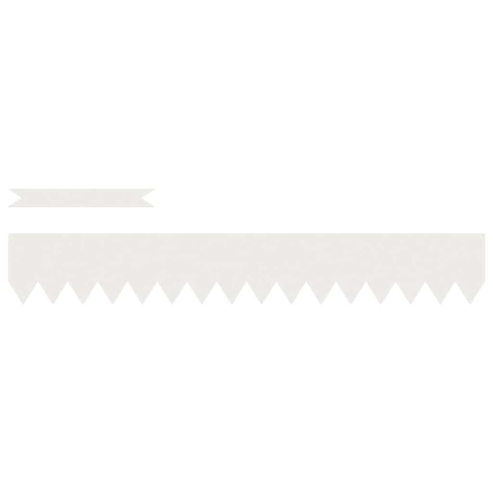 Bordure de pelouse 30 pc 100 x 0,05 x 15 cm blanc