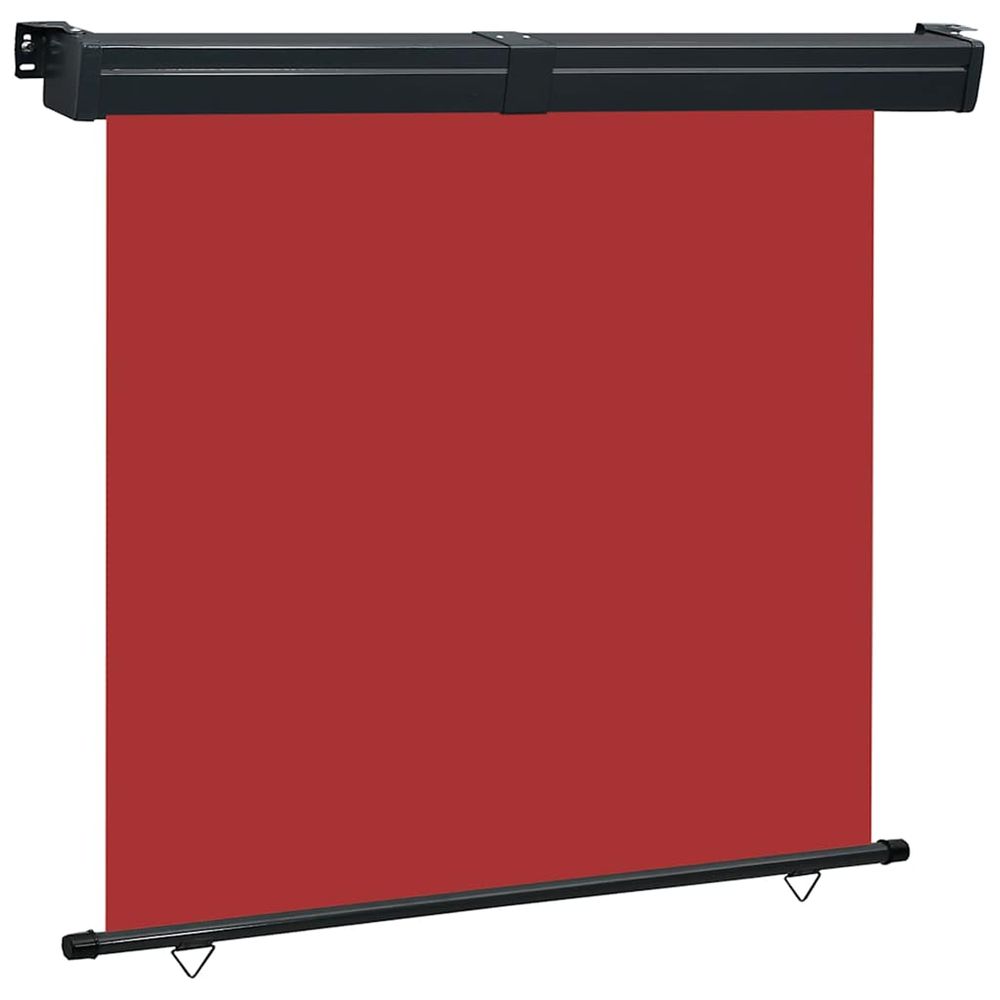 Auvent latéral de balcon 165x250 cm rouge