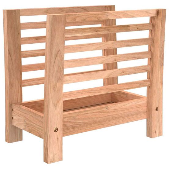 Porte-revues 40x26,5x38,5 cm bois massif de noyer