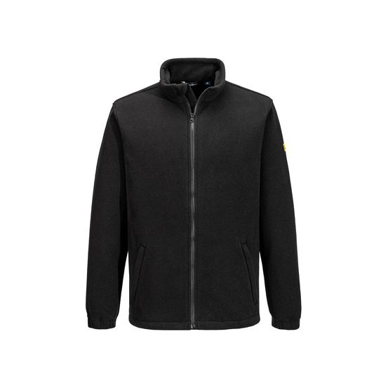 Polaire antistatique esd - taille xl - noir - portwest