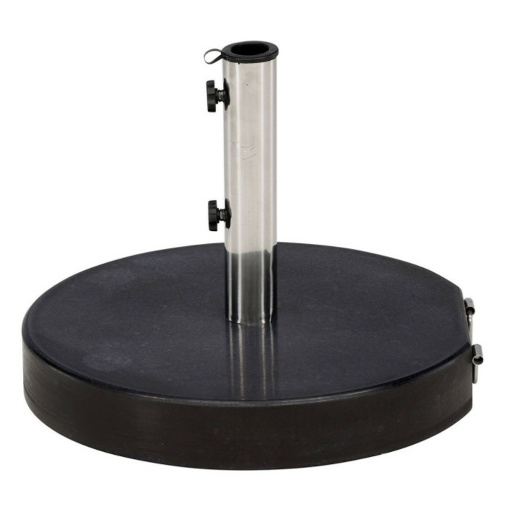 Pied de parasol rond en granite stathera 50cm gris