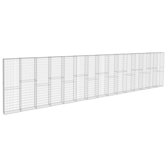 MUR A GABION AVEC COUVERCLES 2-(864485)