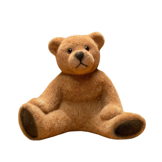 ~ ourson en feutrine marron 19 x 14 x 18 cm