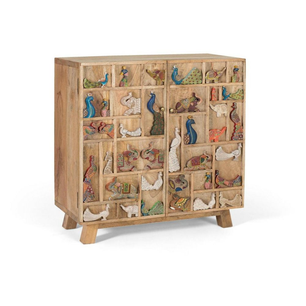 Commode bois naturel - garance décoration d'autrefois