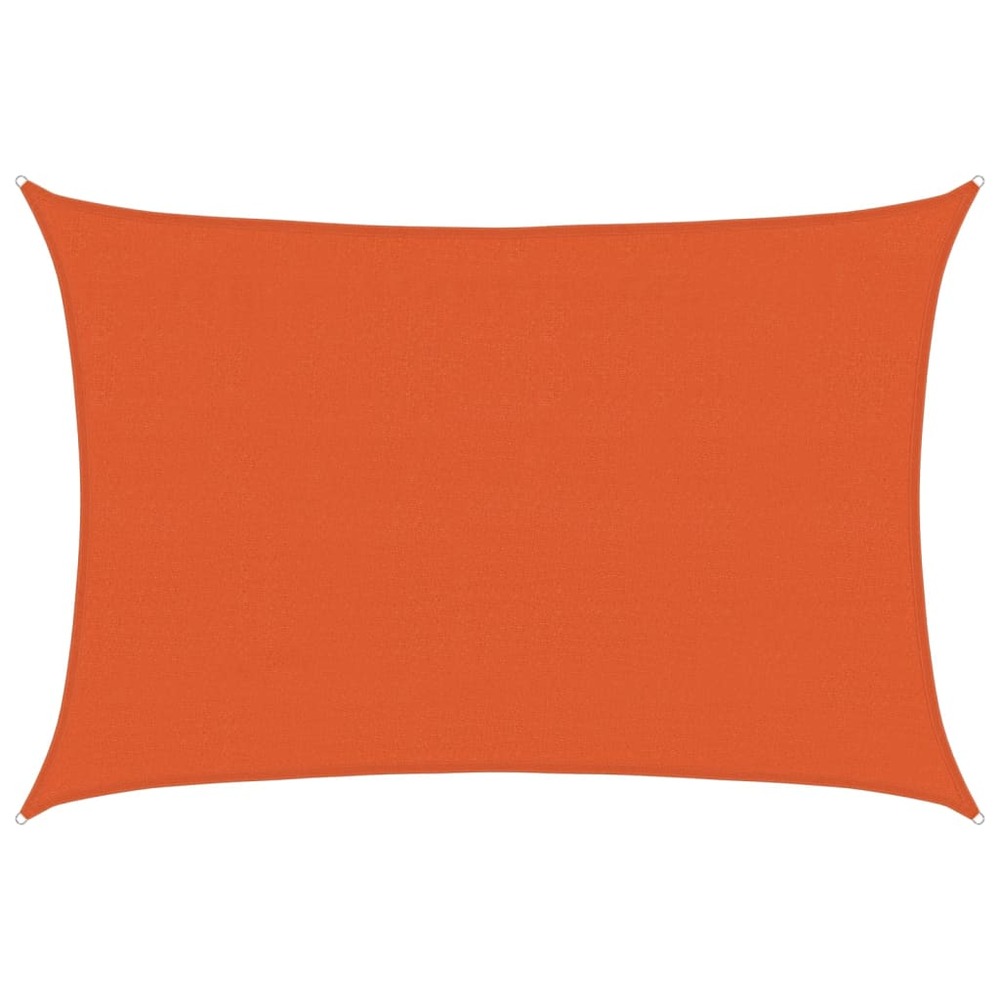 Voile d'ombrage 160 g/m² rectangulaire orange 4x5 m pehd