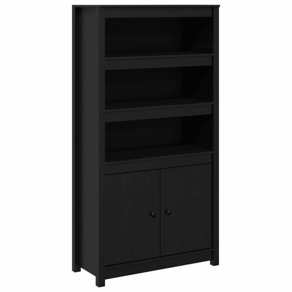 Buffet bahut commode armoire meuble de rangement organisateur cuisine salle de séjour salon haut 80 x 35 x 154 cm bois massif