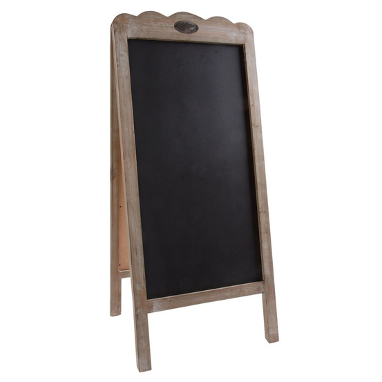 Double tableau noir en bois vieilli