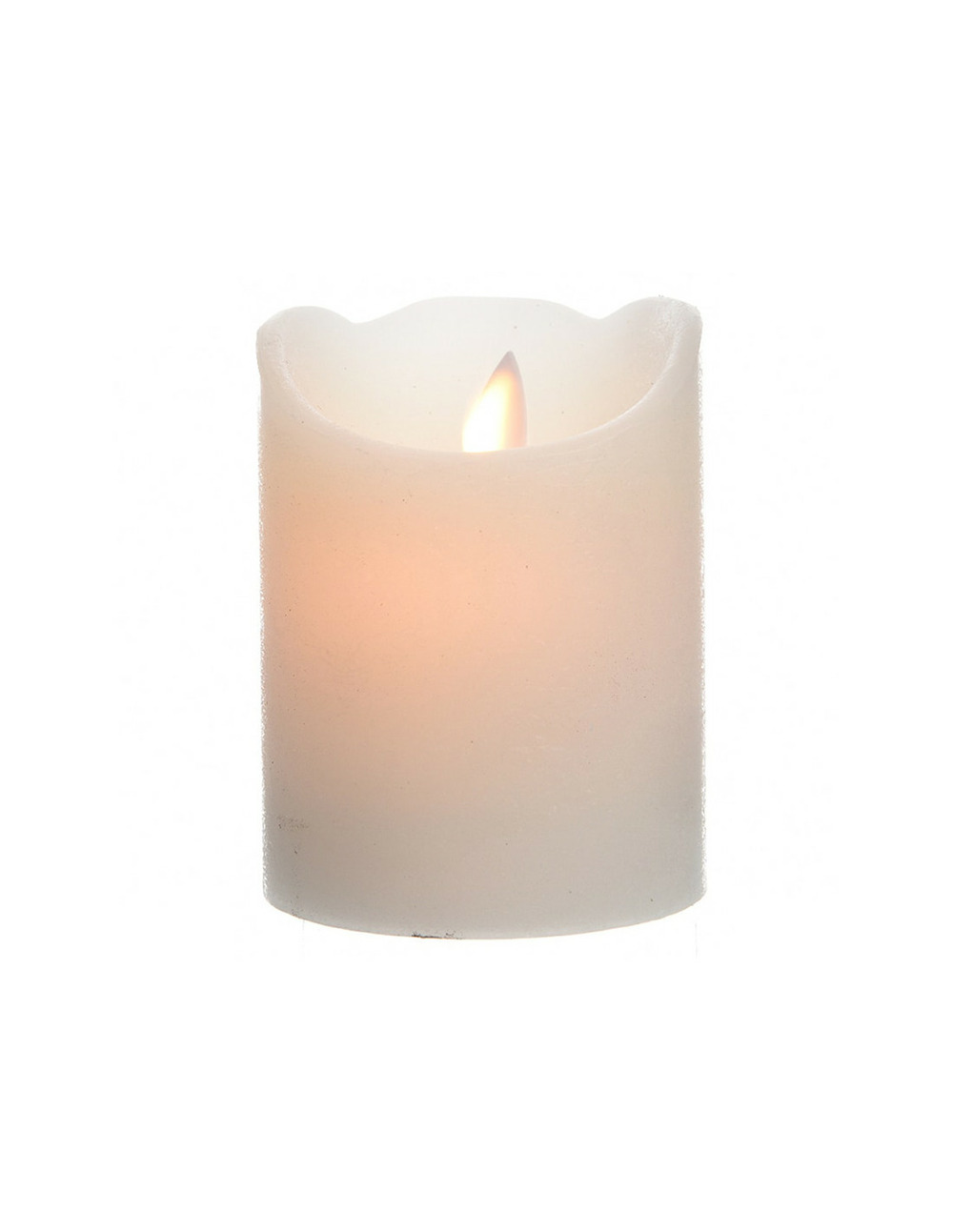 Bougie led intérieur ø7,5x10cm couleur blanche lumière blanche chaude