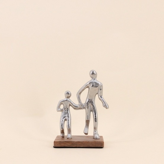 Objet déco silhouette famille 15cm