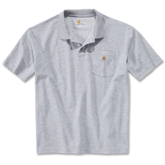 Polo workwear pocket tm gris carhartt s1k570hgym