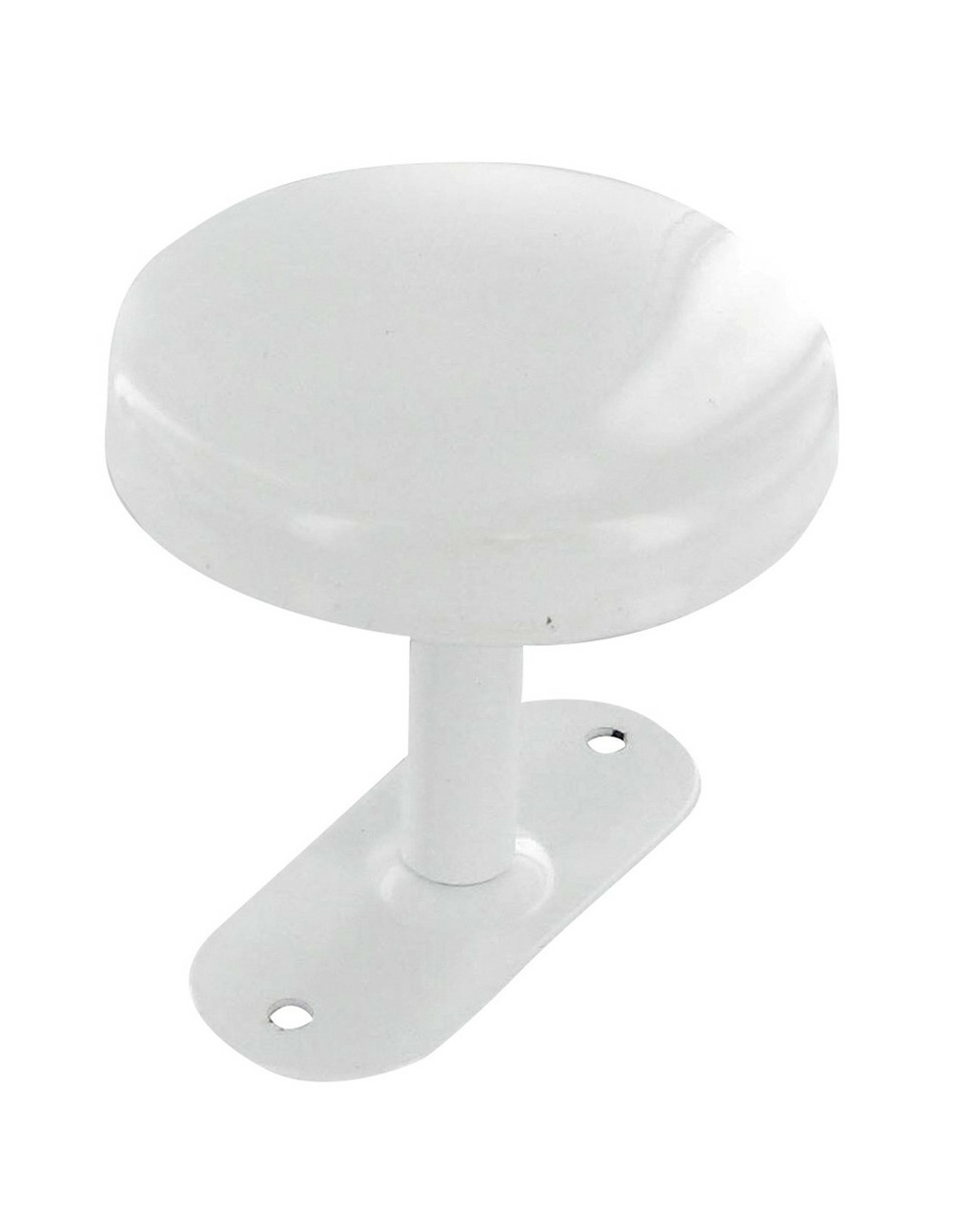 Porte-manteau métallique laqué blanc 1 tête 10,5 x 6,5 x 6,5