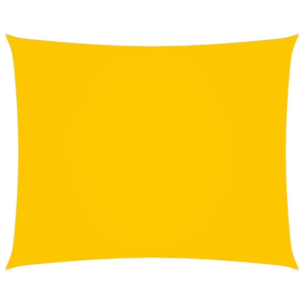 Voile de parasol tissu oxford rectangulaire 3x4 m jaune