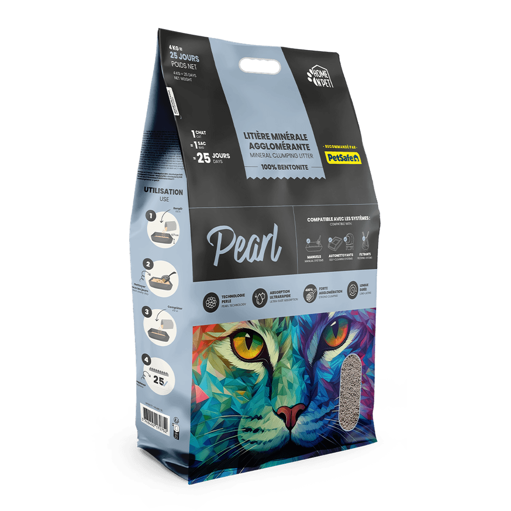 Litière agglomérante pearl - 400% - 5l