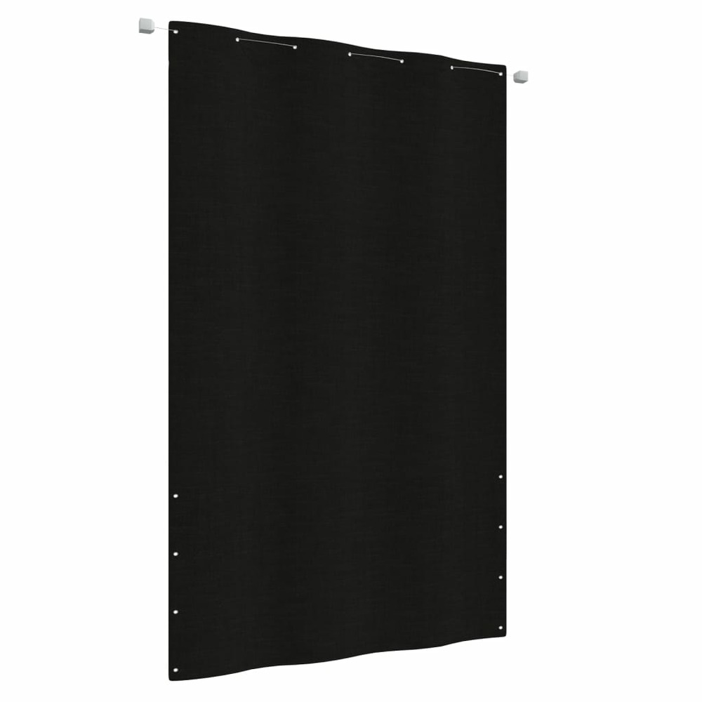 Écran de balcon noir 140x240 cm tissu oxford