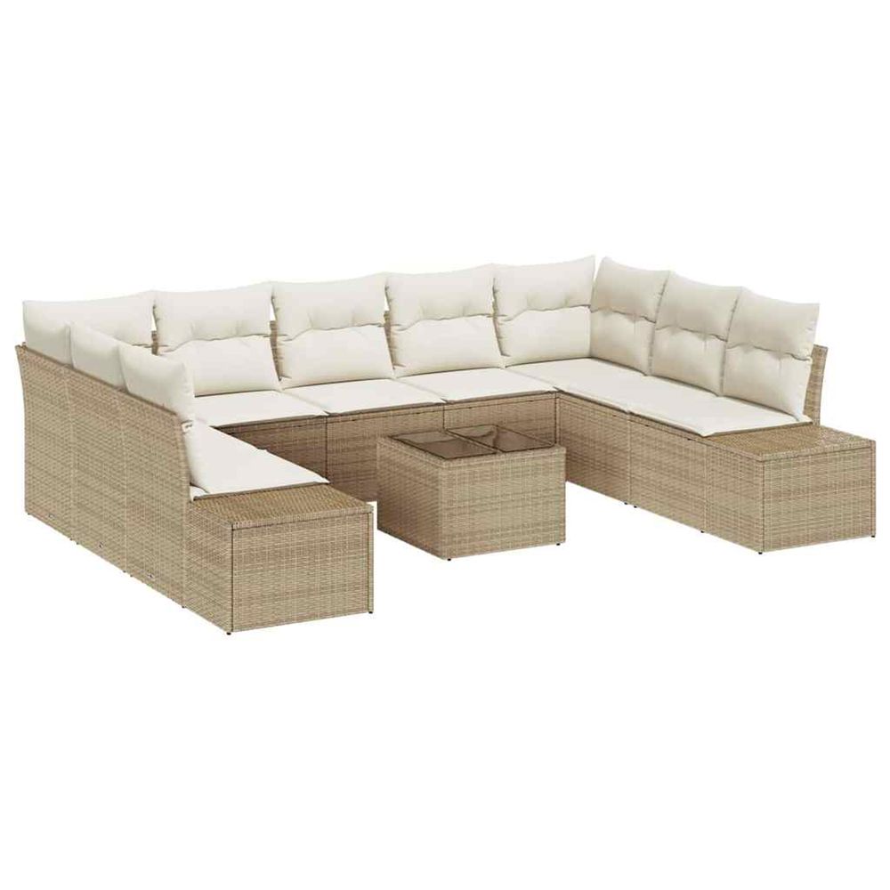 Ensemble de canapé de jardin 9 pc 8-nombre de places