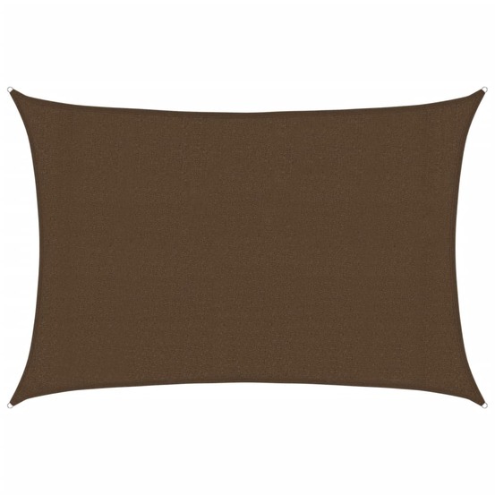 Voile d'ombrage 160 g/m² marron 3x5 m pehd