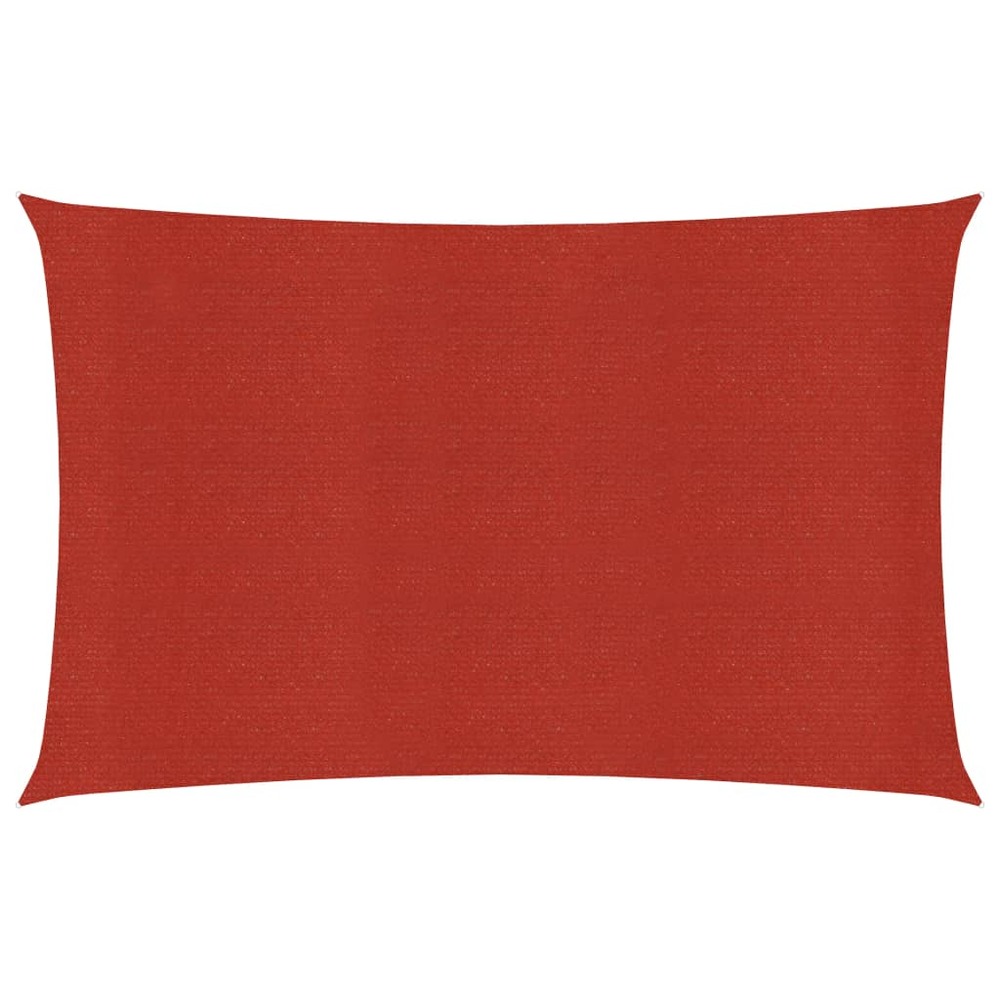 Voile d'ombrage 160 g/m² rouge 3,5x5 m pehd
