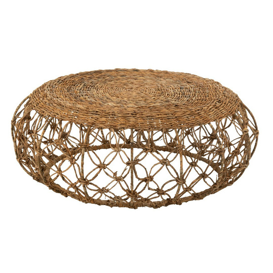 Table basse en feuille de bananier