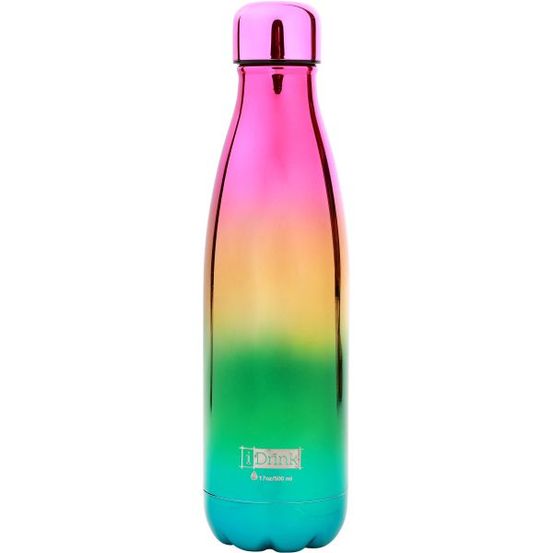Bouteille isotherme décorée 500 ml arc en ciel