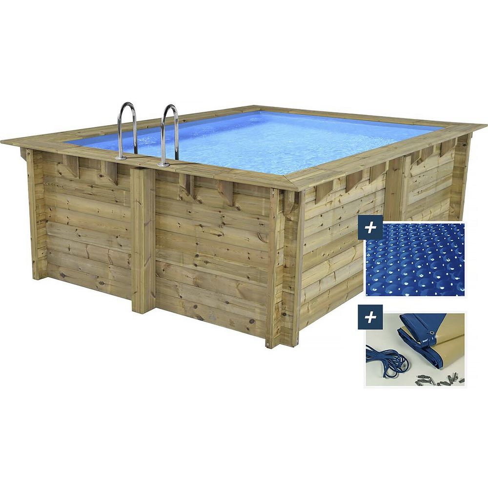 Piscine bois rectangle 