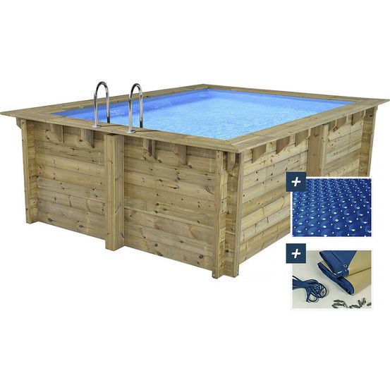 Piscine bois rectangle