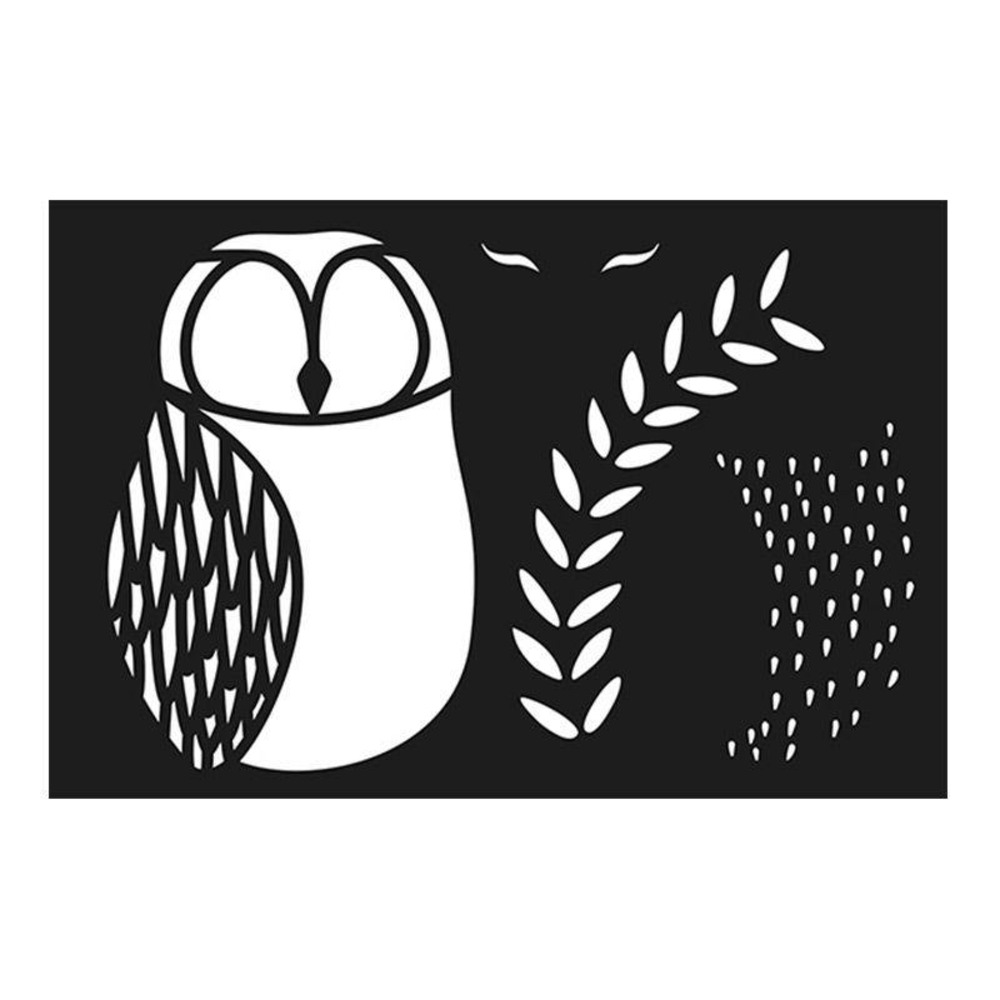 Pochoir en plastique hibou