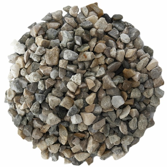 Gravillon gris mixte silico calcaire 6/10 en big bag d'1T