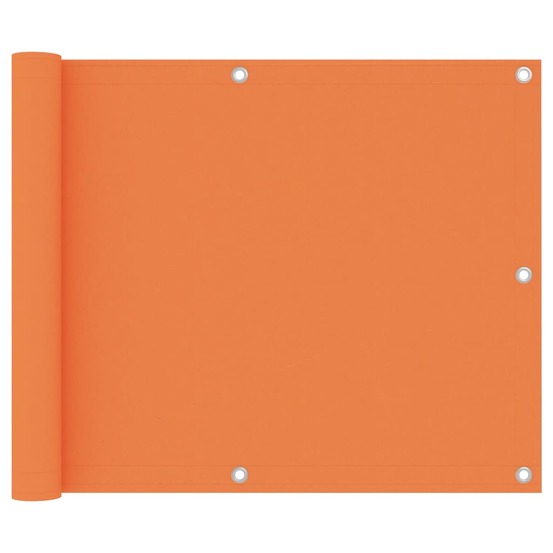 Écran de balcon orange 75x500 cm tissu oxford