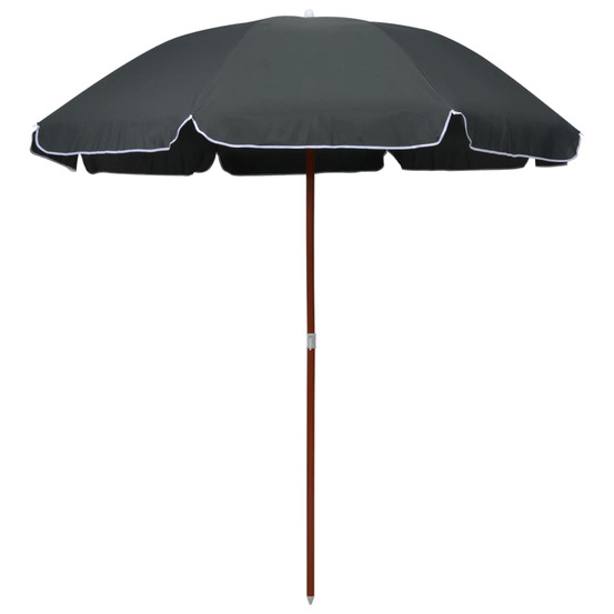 Parasol avec mât en acier 240 cm
