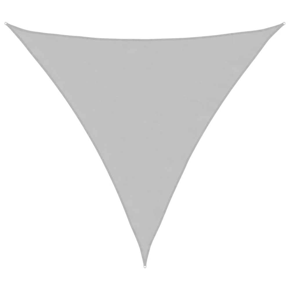 Voile d'ombrage gris clair 5x5x5 m 100% polyester oxford