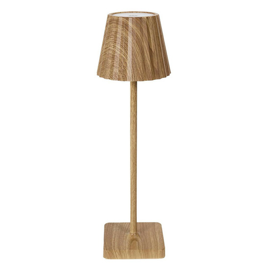 Lampe à poser tactile effet bois