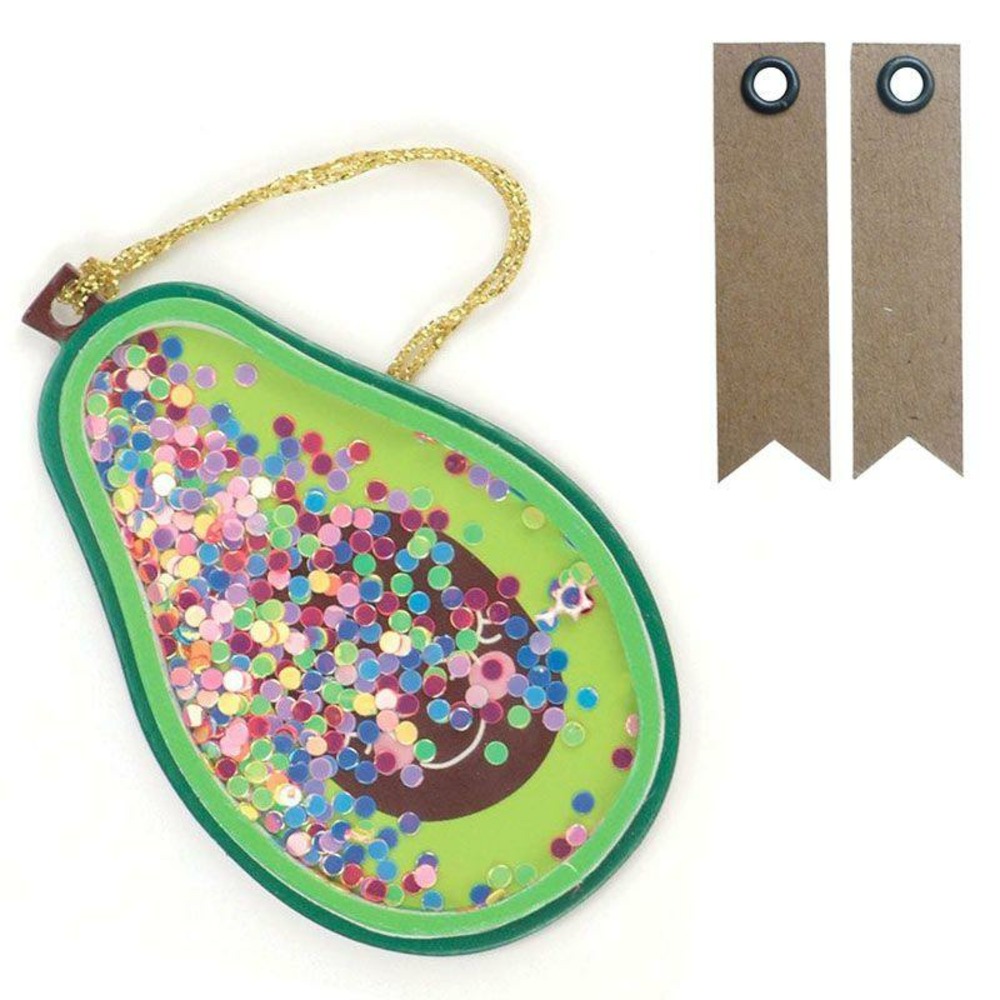 2 étiquettes 3d shaker tags avocat + 20 étiquettes kraft fanion