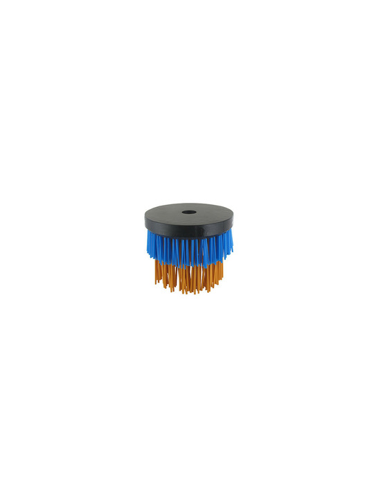 Tête brosse sensitiv wikralon® pour débroussailleuses. Diamètre extérieur 150 mm, hauteur 100 mm, alésage 25,4 mm. Ne s'utilise