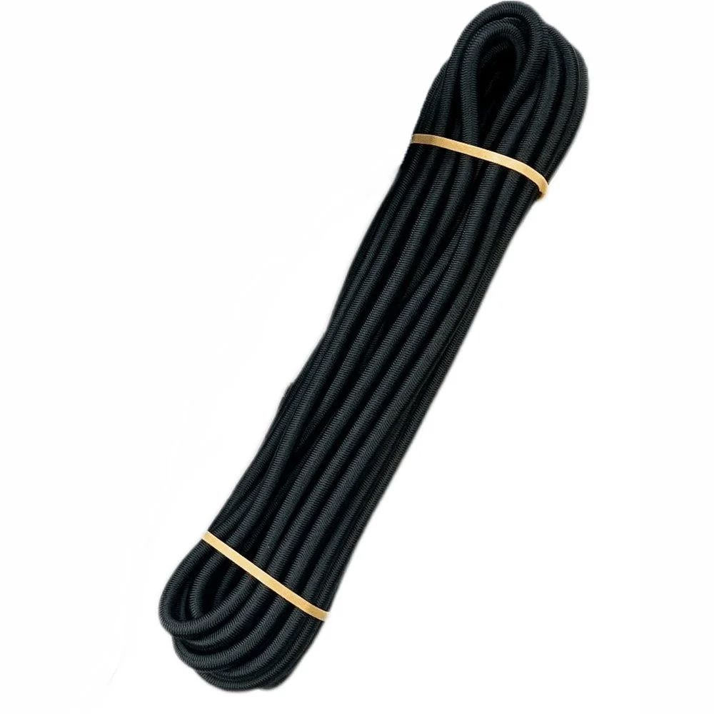 Corde élastique 10mm, sandow noir 10m, corde tendeur