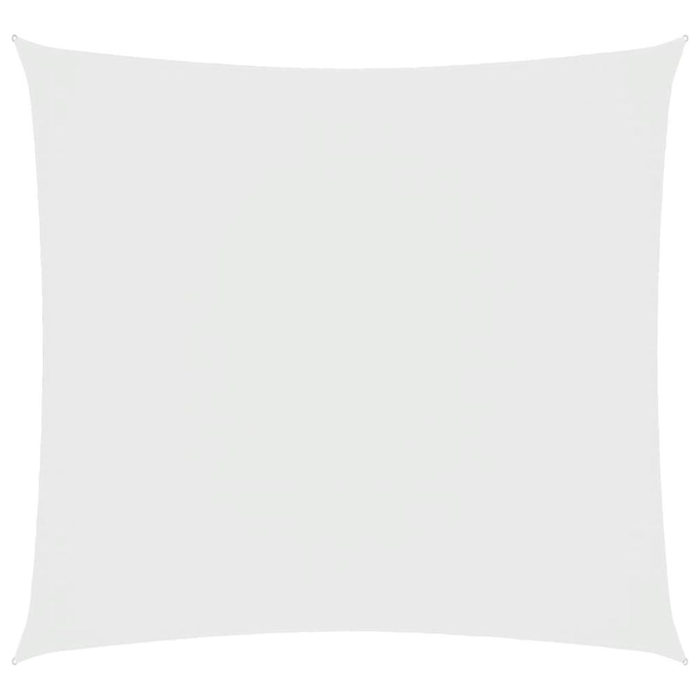 Voile de parasol tissu oxford carré 7x7 m blanc